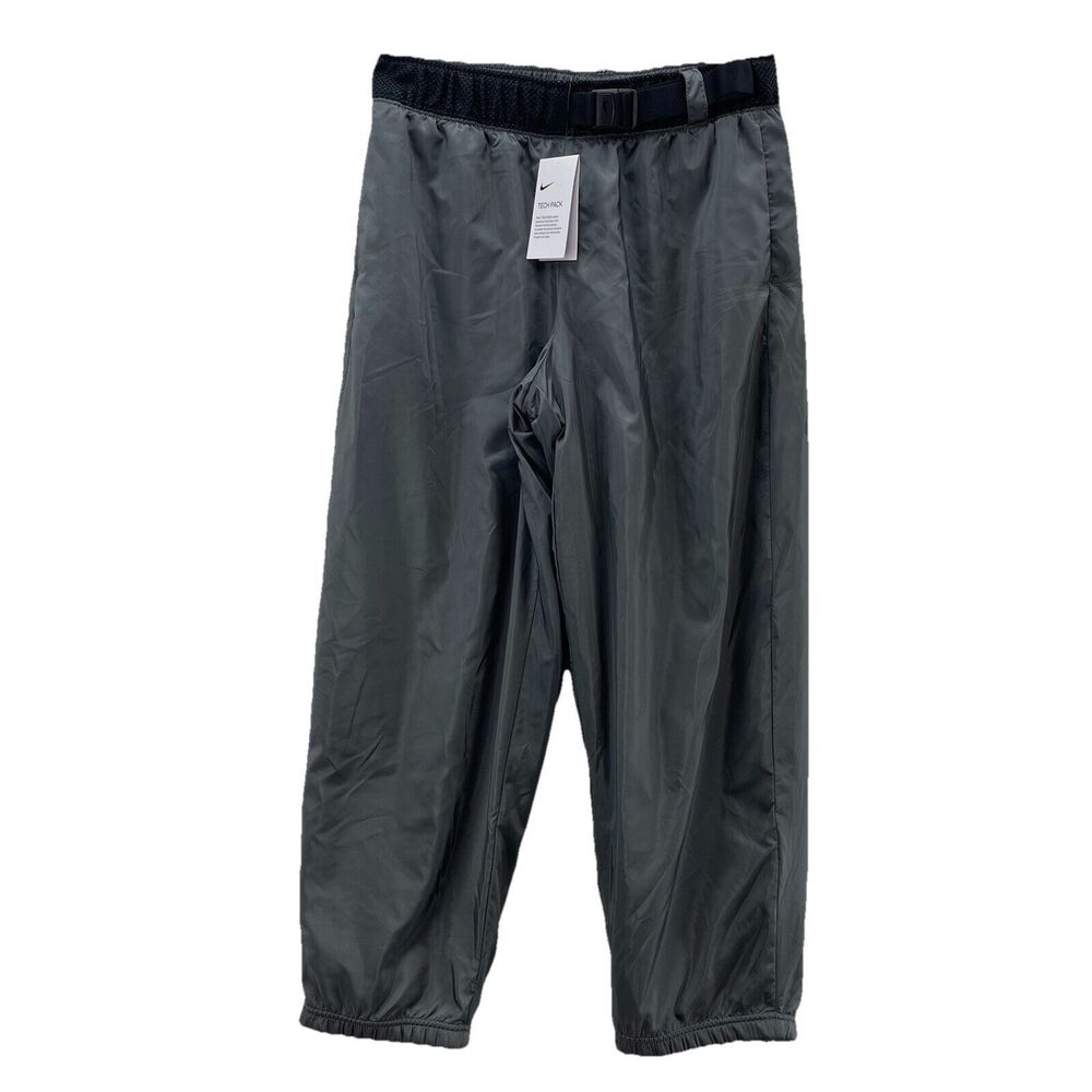 Nike Tech Pack Pants Women Medium Black Grey Sportswear‎ Loose Athletic Running